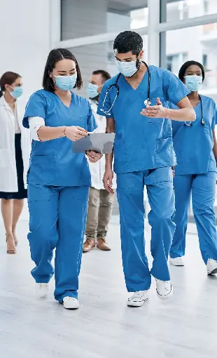 nurse and doctors